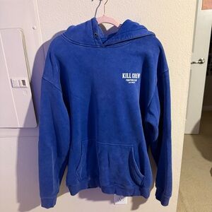 Kill Crew Oversized Lux Thrive Under Pressure Hoodie - Blue Size Large Unisex
